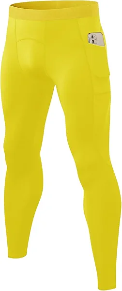 SPVISE Men's Compression Pants Workout Leggings Running Tights Cool Dry Athletic Baselayer Pants for Basketball Yoga Cycling