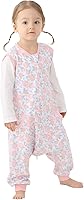 Vista 10 de HOMEAL Saco de dormir, 2t-3t Saco de dormir para niños pequeños con piernas, saco de dormir sin mangas para bebés que caminan temprano