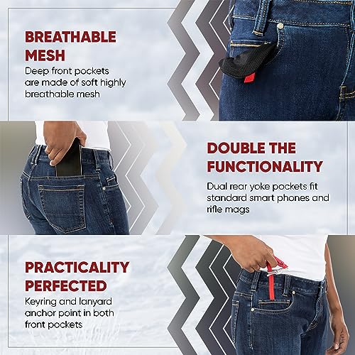 Vertx Burrell Womens Tactical Jeans, Stretch, Slim-Straight Fit Heavy-Duty Pants with 9 Cargo Pockets for EDC CCW Outdoor3