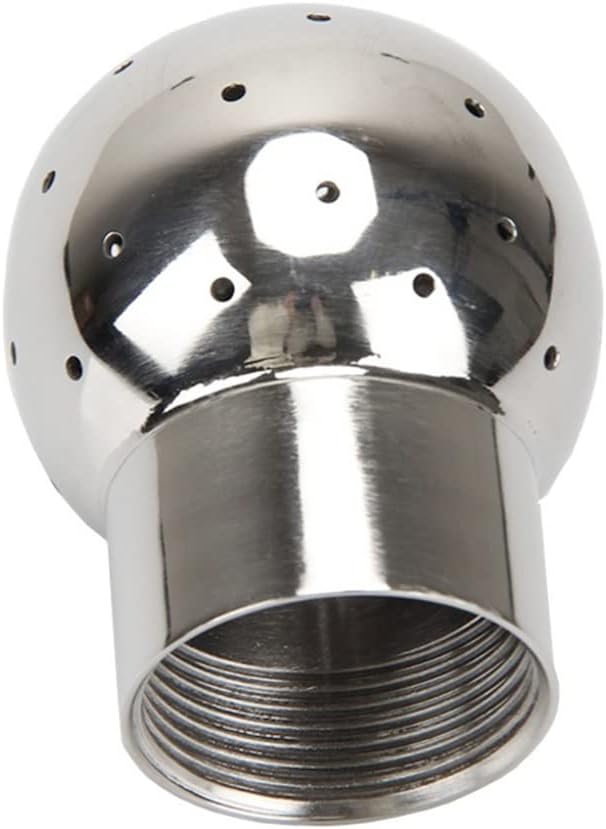 1pcs Stainless Steel Sanitary Fix Spray Ball 304 BSPT Female - Tank Cleaning Solution for Pharmaceutical/Mechanical Equipment(0.25 in)