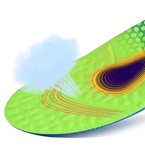 Lurrose Esportes Absorção de Palmilhas Arch Suporte Palmilhas de Amortecimento Respirável Absorção D