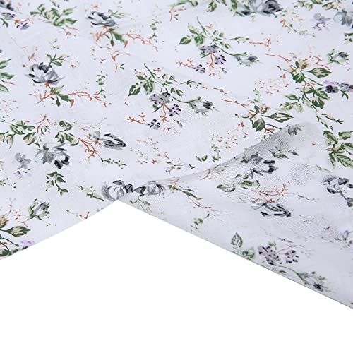Image of Cotton Fabric DIY Making Supplies Quilting Patchwork Fabric Fat Quarter Bundles DIY for Quilting Cotton Patchwork Cushions (Grey, 20 inch x 20 inch)