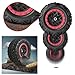 2 Pack 30CM/11.8'' PU Solid Rubber Tire for Power Wheels Alligator Tires Wheels Upgrade,1.2CM/0.47in Aperture Front/Rear Gator Wheel for Car/SUV/UTV/ATV Replacement Parts,Free Coupler (11.8in tires)