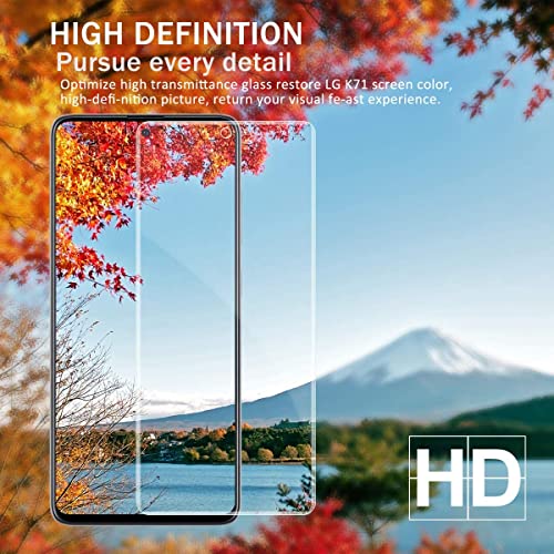 Image of STP FEEL� Tempered Glass Screen Protector Compatible for Samsung Galaxy A71 (6.7 Inch) HD Clear, Bubble-Free, Anti-Scratch Full Protection Durable Tempered Glass (Black, Pack of 1)
