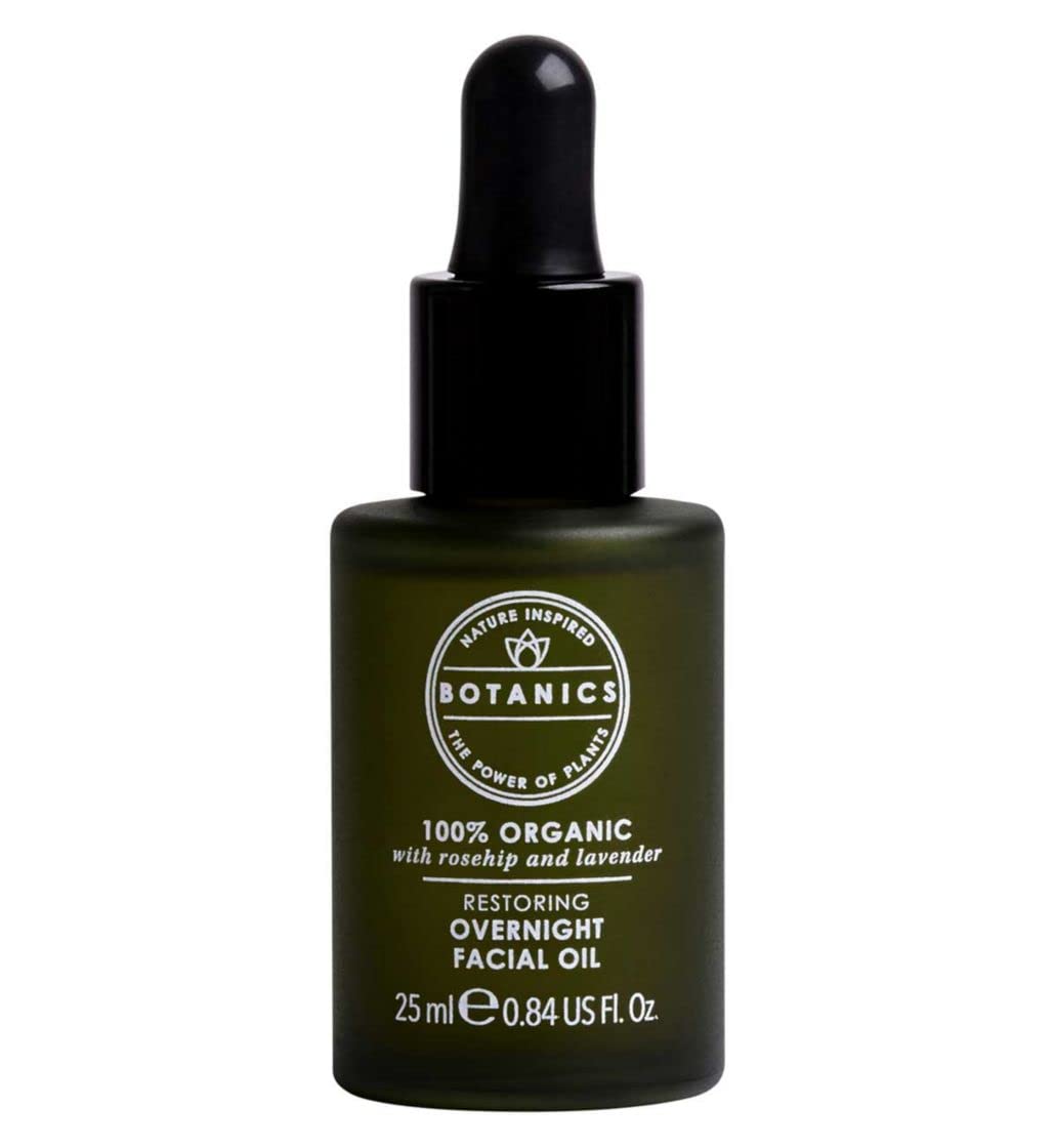 Botanics 100% Organic Restoring Overnight Facial Oil, 25ml 1 pack