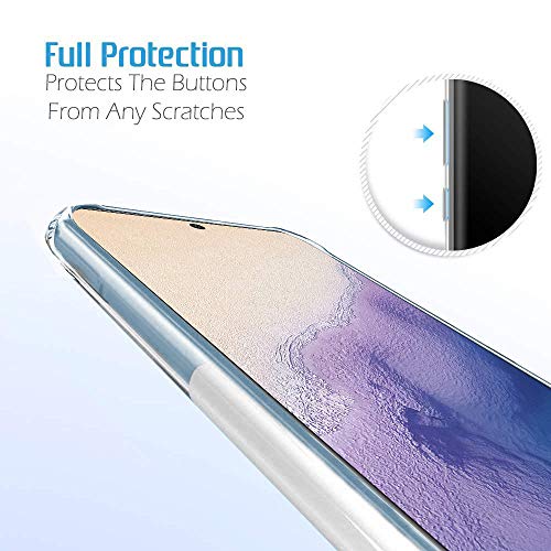 Image of TheGiftKart Back Cover Soft Silicone Case for Vivo X60 5G | Complete Camera Protection | Inbuilt Dust Plugs | Anti-Slip Grip | Slim Profile | Transparent