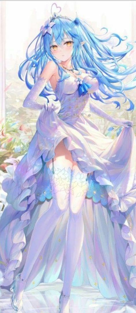 Amazon.co.jp: リンユウ 雪花ラミィ ウェディング 等身大 タペストリー 
