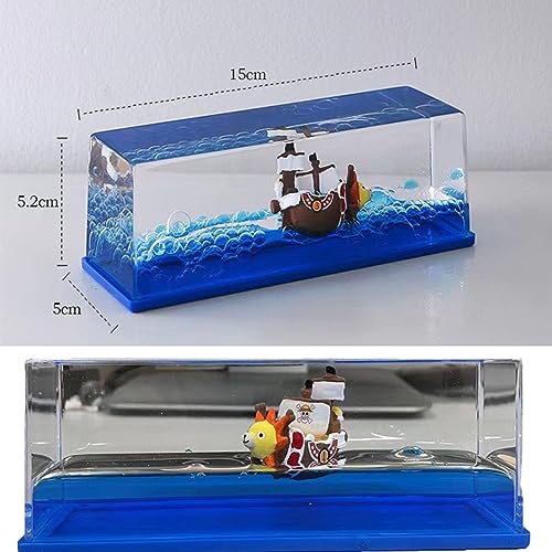 Image of PTAEXCEL Unsinkable Boat in a Box, Unsinkable Cruise Ship, Cruise Ship Fluid Drift Bottle, Cruise Ship Fluid Drift Model Decoration, Home Decoration for Christmas, Birthday. | Exquisite boxed model ornament, stylish home decor. Great gift choice for Christmas, birthday and various holiday celebration