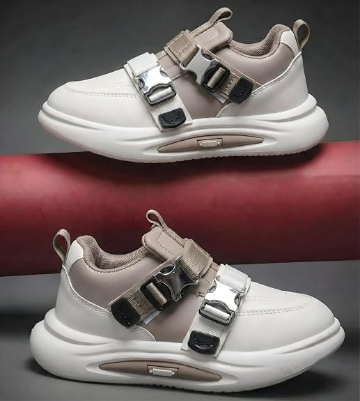 Image of Kids Stylish Casual Mid Top Sneaker and Trendy Shoes with Hook & Loop for Boys and Girls
