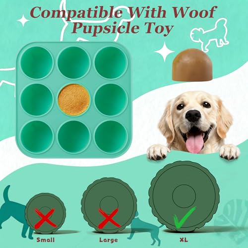 Molde de silicona para golosinas para perros con 9 cavidades y tapa para congelar premios 3