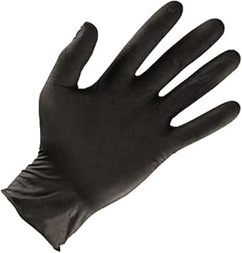 ShuBee Black Gauntlet Silver Edition Black Nitrile Gloves