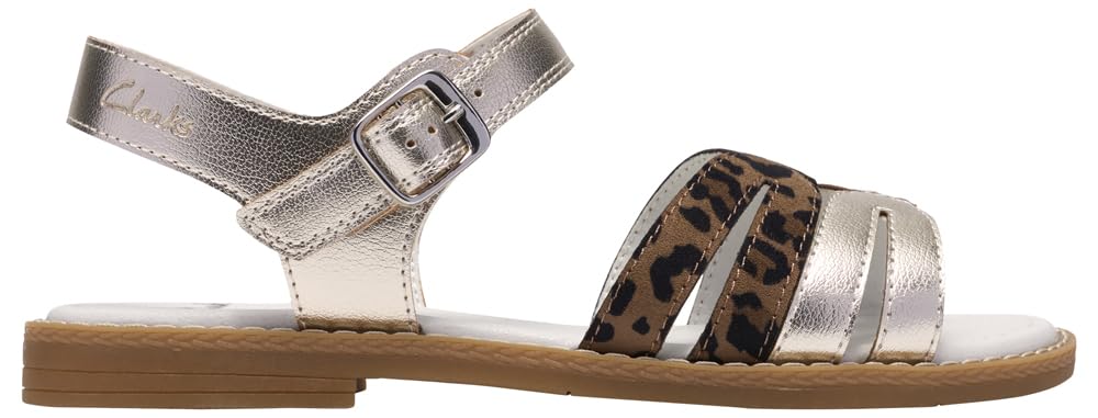 Clarks Luana Dress K. Childrens Leopard Print, 7