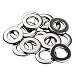 HIFROM 100pcs M8 Flat Washers 304 Stainless Steel Metric Flat Washers Set for Bolt Screw (M8X16X1.6mm)