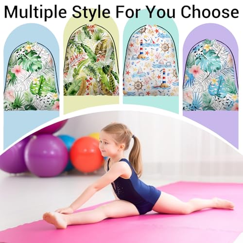 Image of Botanical Palm Gymnastics Grip Bag Small Gym Storage Pouch for Gym