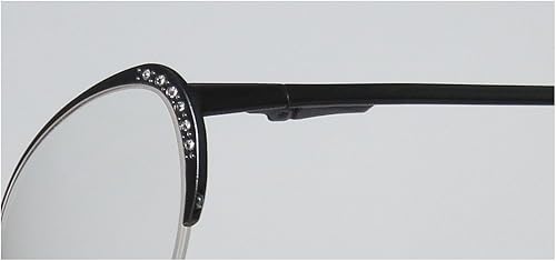 Miniatura 6 de Vera Wang Epiphany II - Lentes de titanio con cristales de medio borde para damasjóvenes y niñas con bisagras de resorte lentes