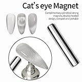 MAYCHAO 15ML Cat Eye Gel Nail Polish 1Pc Silver Magnetic Nail Polish with Magnet Soak off Holographic Cat Eye Gel Polish for Nail Art Manicure Salon DIY at Home - Image 5