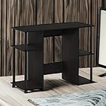 Furinno JAYA Computer Study Desk,Open Storage, Espresso - Image 5