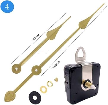 DIY Large Wall Clock Movement, Motor Movement Large Long Hands Kit, Silent Quartz Clock Mechanism Movement Kits, High Torque ClockMovement Replacement Repair