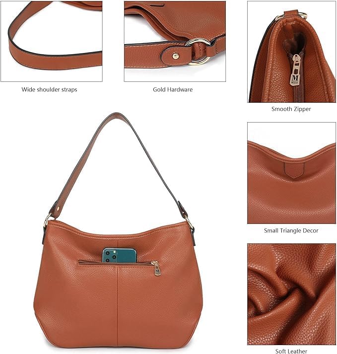 Hobo Bag for Women Shoulder Crossbody Purse Work Daily Handbags with Adjustable Strap - Image 6