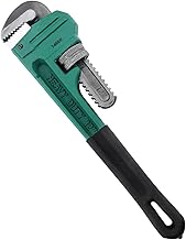 ZUYNPOQ Llave de Tubo de plomería Ajustable de 14 Pulgadas para Trabajo Pesado, Herramienta de Mantenimiento Industrial para mejoras del hogar, Color Verde y Negro (12 Pulgadas)