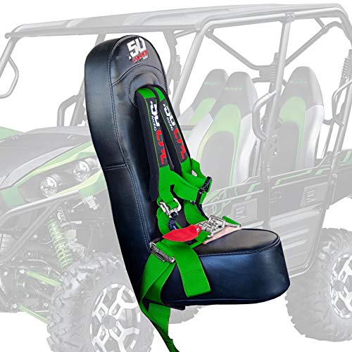 50 Caliber Racing Green Teryx4 Bump Seat w/ 4 point 2 inch harness for Cars, Trucks, UTV and Off Road Vehicles [5048A15 CB 6008A1]