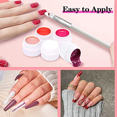 UV Nagellack Set, 36 Farben Gel Nagellack Set, UV Farbgel Set mit Nagelfeile und Nagelpinsel, Gel nägel Farben, Nagellack Nail Polish für Nail Art Nagel-Design