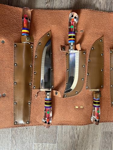 Set Cuchillos Carnicero Artesanales 5 Piezas Acero Inox miniatura 2