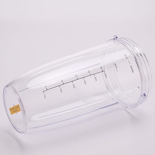 Miniatura 4 de [Actualización] Vasos de licuadora de repuesto de 32 onzas y parte de cuchilla compatible con licuadora NutriBullet de 600 W/900 W (7 piezas)
