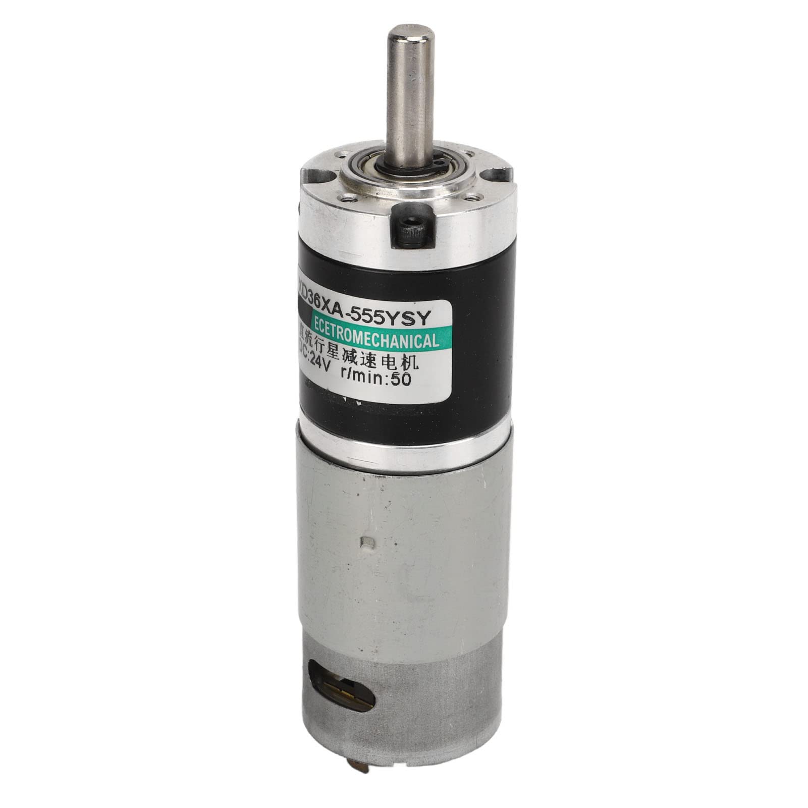 Gleichstrommotor Mit Hohem Drehmoment Und Niedriger Drehzahl, 24-V-Gleichstrom-Getriebemotor, Kleiner Elektromotor, Geräuscharmer Kupfermotor, 34 Kg, Cm, 15 W, 0,2 A(50r/min)