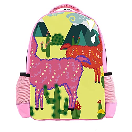 Sac à dos mignon alpaga cactus idéal pour l'école maternelle et les sorties de votre garçon