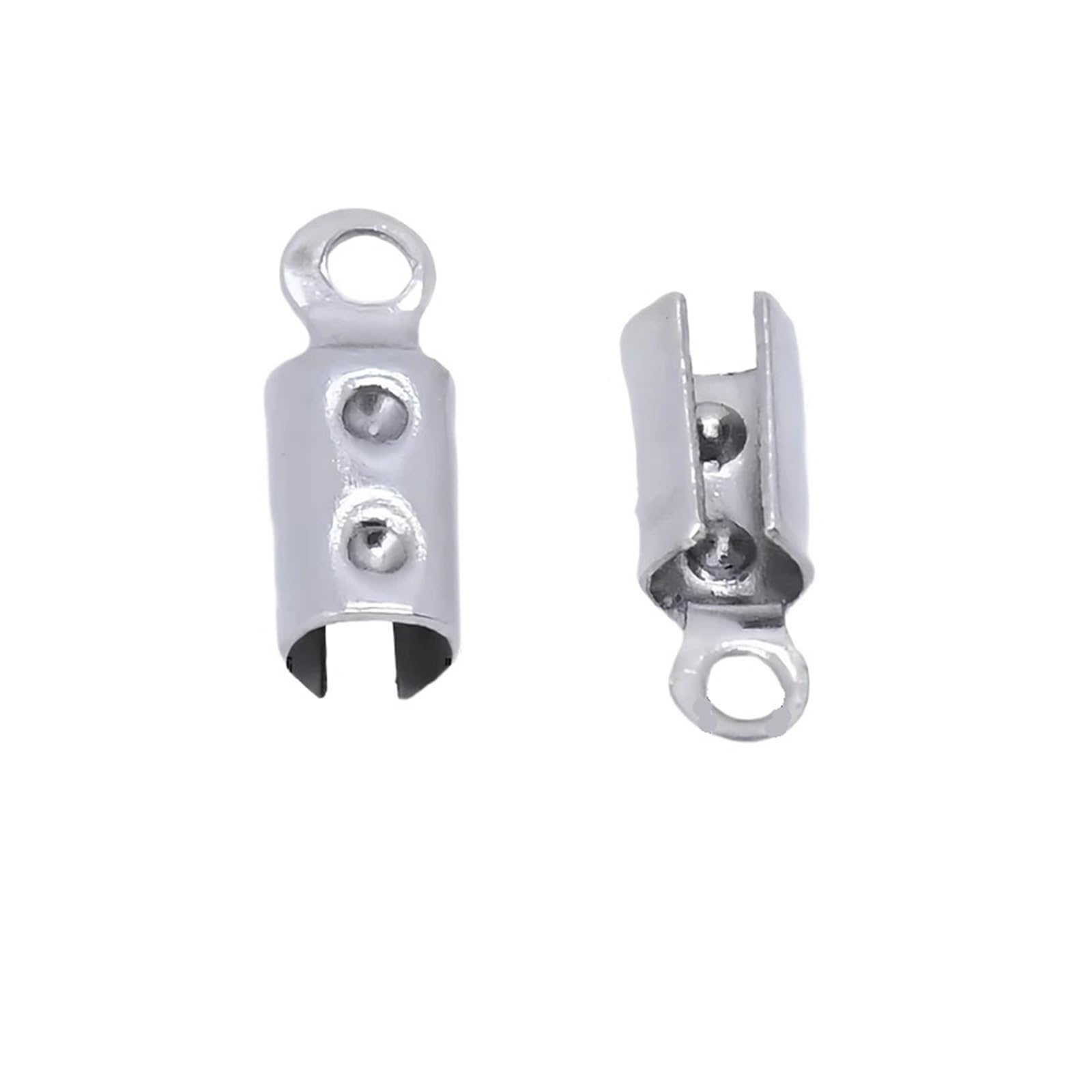 WEKONUMEX Rope Stoppers, Rope Stoppers Stainless Steel Pack Of 50 3-6mm For DIY Jewelry Making(3.0mm)