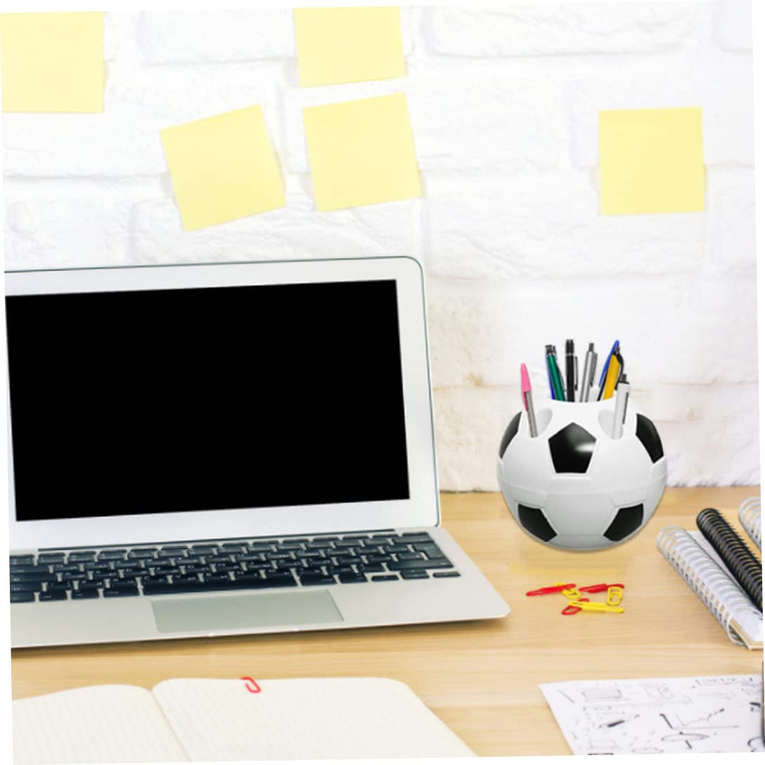 Football Pen Holder For Desk - Heavy Base Office Supplies Organizer Cool Desktop Accessories Storage