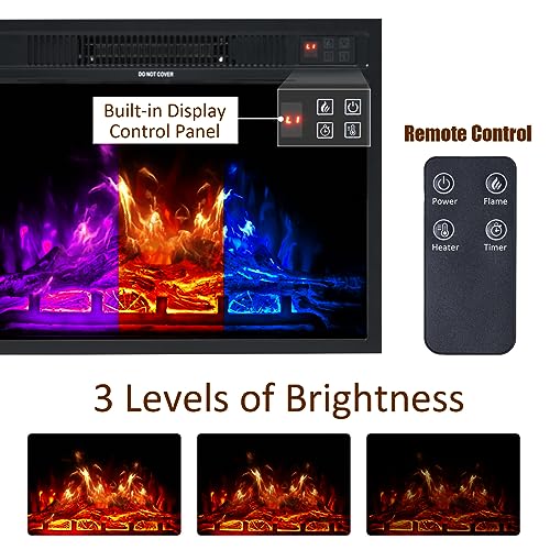 AMERLIFE-Fireplace-TV-Stand-with-Sliding-Barn-Door-for-TVs-up-to-73-Farmhouse-63-Fireplace-Entertainment-Center-with-Storage-CabinetsAdjustable-Shelves-Distressed-White-Barnwood AMERLIFE Fireplace TV Stand with Sliding Barn Door for TVs up to 73 Farmhouse 63 Fireplace Entertainment Center with Storage CabinetsAdjustable Shelves Distressed White Barnwood