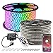 Produktbild LED Lichtband, GreenSun RGB LED Strip Außen 50M, LED Streifen mit RF Controller 24 Tasten Fernbedienung Lichterschlauch, Wasserdicht IP65 Lichterkette für Weihnachten, Party, Haus Deko