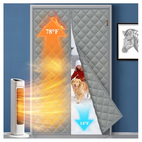 MAGZO Magnetic Thermal Insulated Door Curtain,...