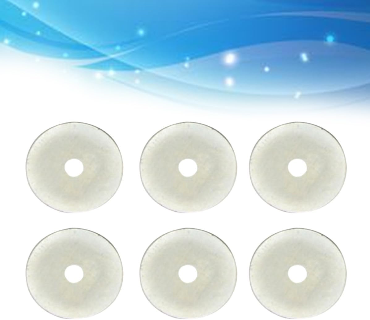 6pcs 28mm Rotary Cutter Replacement Blades for Leather and Plastic