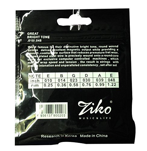 Image of Ziko Extra Light Acoustic Guitar strings DAG-010 (6 Strings)