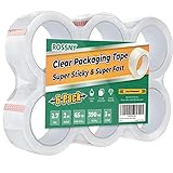 ROSSNY Packing Tape, Heavy Duty Shipping Tape Crystal Clear Packaging Tape 2.7mil Thick, 2 inches...