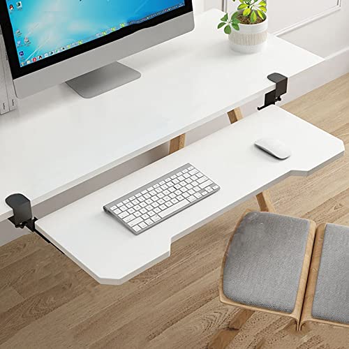 Gagnez de la place sous votre bureau grâce à l'étagère d'angle pivotante pour clavier