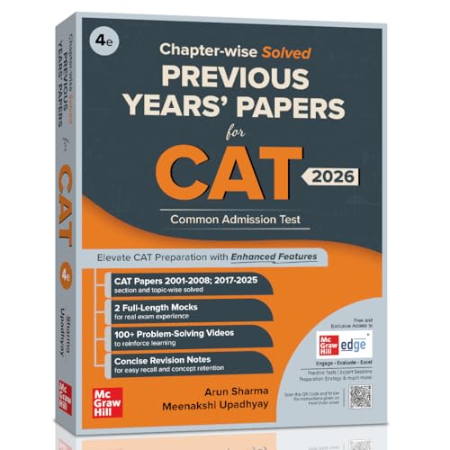 Image of Arun Sharma CAT 17 Years Topic-wise Solved Previous Years Questions, 4e (2001-2008 & 2017-2025) - Quant, VARC & DILR | 100+ Problem Solving Videos | CAT Preparation PYQs 2026