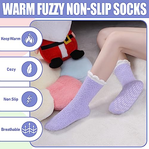 TRUEHAN Slipper Socks for Womens with Grips Hospital Socks Non Slip Socks with Grips for Women2