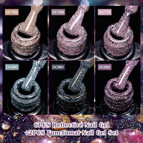 Set de Esmaltes de Gel Brillantes MTSSII 8 Piezas miniatura 3