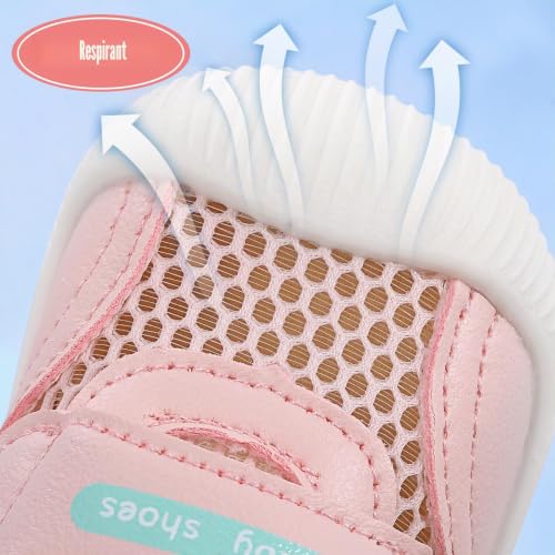 MK MATT KEELY Chaussure Bébé Fille Garçon Été Premier Pas Baskets Marche Léger Enfants Sneakers Antidérapant Mesh Respirant,Blanc,20 EU(CN17) – vue 3