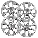 Hubcaps.com - Premium Quality 15 inch Silver Hubcaps fits 2014 2015 2016 2017 2018 and 2019 Toyota C