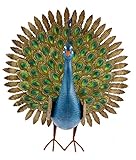 Green Jem Pfau Metall Garten Dekoration, Mehrfarbig, 25 x 64 x 64 cm - 3