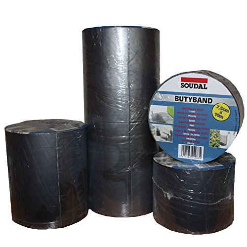 Preisvergleich Produktbild Soudal Butyband Dachreparatur Anschlussband Dichtband Gr. 100mm x 10m alu -> selbstklebend, wasserdicht