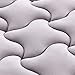 SLEEP ZONE King Size Mattress Pad, Cooling Mattress Topper, Quilted Fitted Mattress Cover, Machine Washable Mattress Protector, Soft Fluffy Down Alternative, Deep Pocket 8~21 inch (Grey, King)