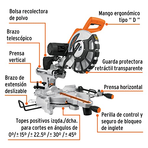 Mejores precios y opiniones de Sierra ingletadora telescopica - los más vendidos. 26 Imagen adicional