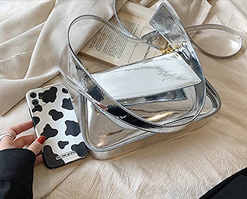 Evening Bag Women Hobo Bag Clutch Y2K Sparkly Silver Purse Tote Handbag Satchel Bag Cute Party Bag Crossbody Bags 2023 #TOP3