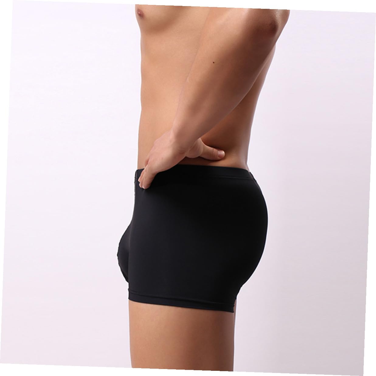 Calzoncillos para Hombre 5 Piezas Algodón Negro 3XL